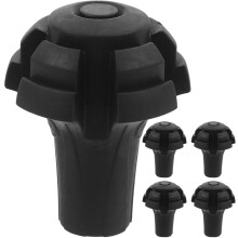 Set di 5 protezioni per le punte dei bastoncini da trekking, in PVC antiscivolo, di ricambio.