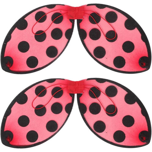 2pcs Foldable Ladybug Wings Ladybug Costume Accessory Insect Wings