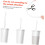 Silicone Straws Replacement with Cleaning Brush 8 Pcs Cuttable Drinking Straws Suitable 5