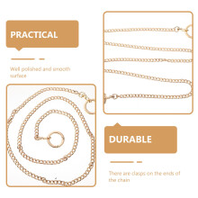 1Delicate Gouden Metalen Tas Ketting Met Soepele Afwerking