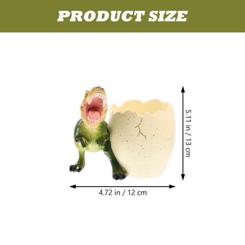 Resin Pennenhouder Met Dinosaurusei Design 1