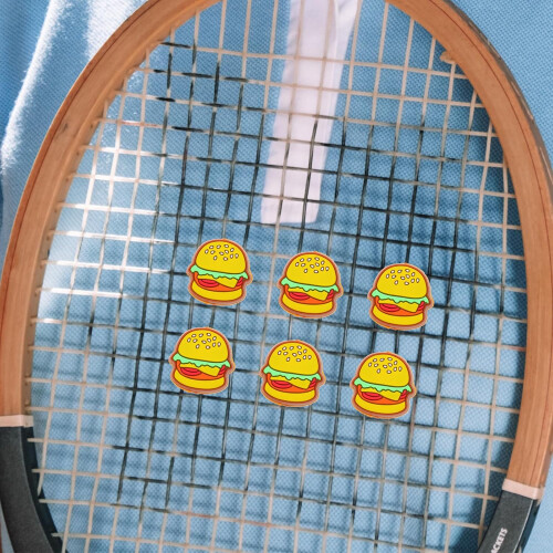 Silicone Tennis Racket Dampeners 6pcs for Ending String Vibration Lightweight Shock Absorbers Suitable 2