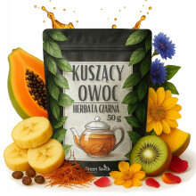 Sort te Forførende Frugt 50 g Ceylon Papaya Banan Kiwi Safran