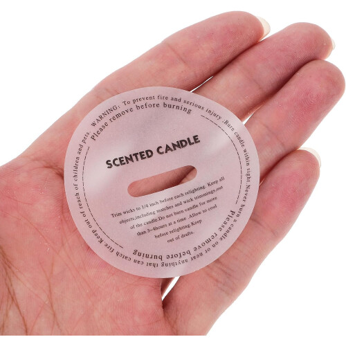 50pcs Handmade Round Candle Dustproof Covers Protective Wax Shields 2