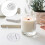 50pcs Handmade Round Candle Dustproof Covers Protective Wax Shields 8