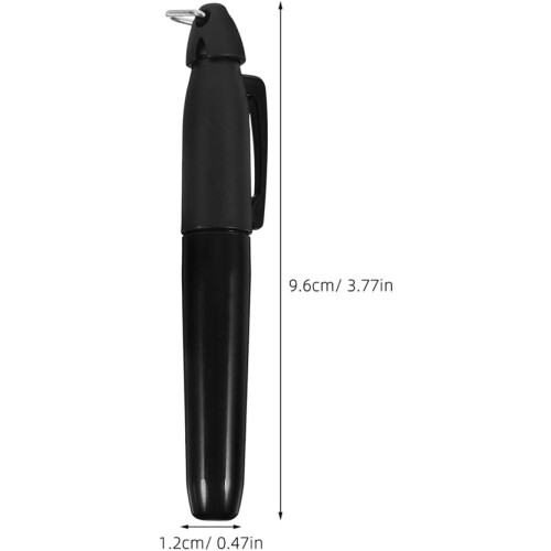 6pcs Golf Ball Marking Pen Set with Iron Hook Clip Black Golf Line Maker 1