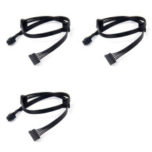 3Pcs GPU PCI Express 6Pin Male 1 to 3 SSD Power Supply Cable for CX850M CX750M CX600M CX500M CX430M Modular