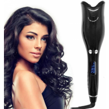 Arricciacapelli automatico ad aria rotante anti-scottatura a forma di rosa nero