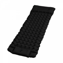(grey)Camping Sleeping Pad with Pillow Builtin Pump Ultralight Inflatable Sleeping Mat Waterproof