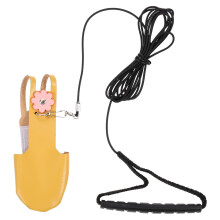 1Set Creatieve Papegaaienriem Met Gele Zachte Fluwelenstof