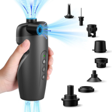 Kompatibilis a 20PSI elektromos légpumpával, elektromos felfújóval, 7 légfúvókával és adapterrel, 2 az 1-ben gyors felfújóval/leeresztő