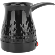 Cafetière électrique portable 600 W 600 ml en acier inoxydable avec poignée, idéale pour le thé et le café turcs, grecs et arabes.