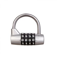 5 Letter Combination Padlock for Suitcases, Makeup Pull Along, Gym Lockers, Bike Lock - No Key - Perfect for Escape Rooms(silver)
