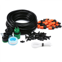 Kits de riego automático para jardín con sistema de humidificación y refrigeración por aspersión.