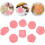 8pcs Dessert Baking Mold Biscuit Mold Flower Shaped Compact Design Pp Reusable Baking Simple Kitchen 7