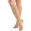 Calze a compressione velate, 15-20 mmHg, lunghezza al ginocchio da donna, punta aperta, 20 1