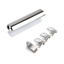 Slide en acier inoxydable pour guitare électrique/acoustique, accessoire concave style hawaïen, 1 jeu
