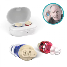 Amplificador de audio para audífonos con reducción de ruido inteligente, amplificador de sonido para personas mayores, estuche d