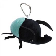 Plush Insect Toy for Carkey Pendant Beetle-Doll Cute Insect Plush Pendant Cartoon Keychain Children Backpack Ornament Peacock Blue