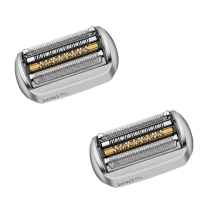 2 db Braun elektromos borotvafej cserealkatrész 94M, kompatibilis a Series 9 Pro és Series 9 férfi elektromos borotvákkal, ezüst
