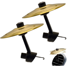 Mini tambour cymbale pour grille d'aération de voiture 2025, jouet musical amusant avec support pour tableau de bord, accessoire d