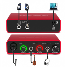 Dla interfejsu audio USB Focusrite Scarlett Solo 3. generacji Gitarzysta WokalistaXD