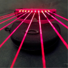 Lunettes laser lumineuses LED pour DJ, discothèque, spectacles de danse et de danse, accessoires pour artistes de bar et de boîte