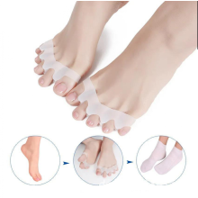 Yogamedic Toe Separator For Overlapping Toes 6pcs Improved Silicone, 0% Bpa, Onesize Bunion Corrector Toe Straightener To Relax, Spread And