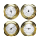 stk. båtbarometer, klokke, termometer, hygrometer, værstasjon, veggmontering, messing, for C 1
