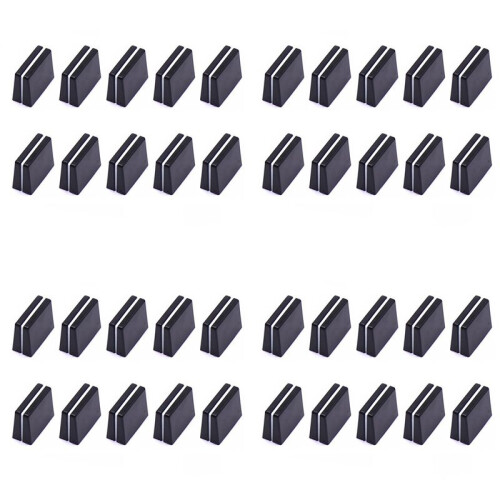 40pcs Fader Caps Mixer Fader Slider Knobs Replacement Buttons Caps for Mixer Console Accessories