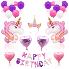 Globos de unicornio (38 unidades) Decoración para fiestas de unicornios