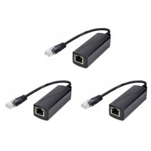 3X 48V to 24V POE Converter with 100M Ethernet Speed PoE to 24 Voltage Regulator Mode B for MikroTik Passive