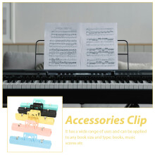 5St Lichtgewicht ABS Muziekboeken Clips Voor Studenten