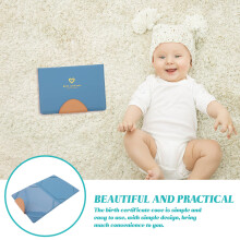1Leather Birth Certificate Protector Duurzaam Hoesje Baby