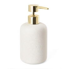 Saippua-annostelija 400 ml AWD INTERIOR 1912 Bonita valkokultainen kivitavara