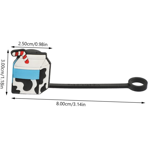 6pcs Silicone Straw Cover Tips Reusable Silicone Straw Caps for Drinking Decorations for Bubble Tea 1