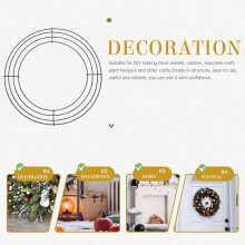 2St Stevige Groene Krans Frames Voor , Macrame En Woondecor