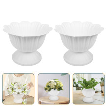 2St Vintage Plastic Voor , Sierlijke Plantenhouder