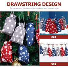 1Set Stevige Kerstcadeauzak Met , Perfect Voor Snoep En Gift