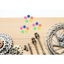 6 Sets Colorful Bike Spoke Beads Clips for Bicycle Wheels, Luminous Cycling Accessories