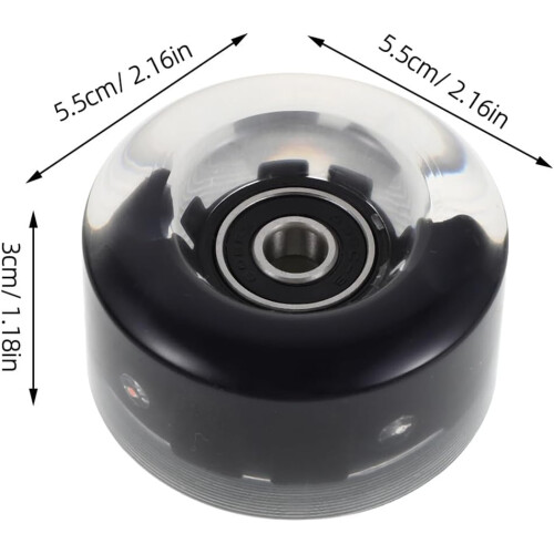 8pcs Light-up Roller Skate Wheels Replacement Bearings 1