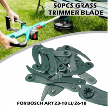 100 cuchillas de plástico de repuesto para desbrozadoras Bosch Durablade Art 23-18 Li Art 26-18 Li Verde