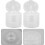 50Pcs Screw-in Plastic Toothpaste Caps with Flip-Top Lid, 20-Thread PP Covers 5