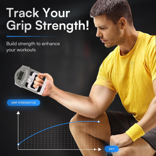 High quality brand new Digital Electronic Hand Dynamometer 90kg/200lbs Counting 2