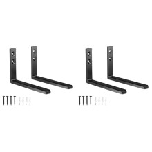 2X New Sound Bar Bracket Adjustable Depth Soundbar Wall Mount Bracket for Sound Bar Mounts Bracket T5EE