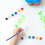 50pcs 6-in-1 Empty Acrylic Paint Pots Plastic Paint Strips Pod Storage Containers 7