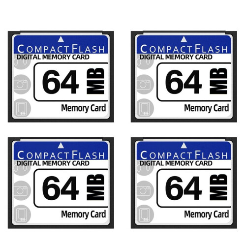 4X 64MB Compact Flash Memory Card for Camera, Advertising Machine, Industrial Computer Card