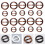 40pcs round Resin Buckles Set with 2.5cm and 3cm Inner Diameter 1