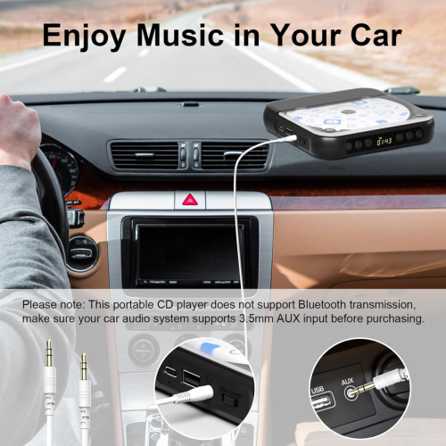 Lettore CD KC-918 con schermo LCD, altoparlante Bluetooth portatile, ripetitore audio per casa e auto 1
