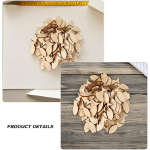 50Pcs Unfinished Wooden Fish Cutouts DIY Wood Slices for Crafting, Natural Solid Basswood 40X19Mm